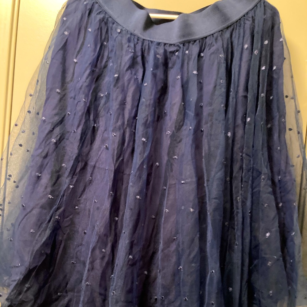Torrid Navy Blue Mesh Skirt SZ 00